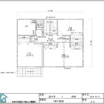 リフォーム後の2階図面。間取りは大きく、導線を考慮しています。