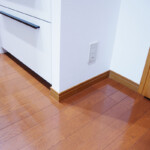 収納部分も、伸ばした分は撤去した既存の部材を利用しています。